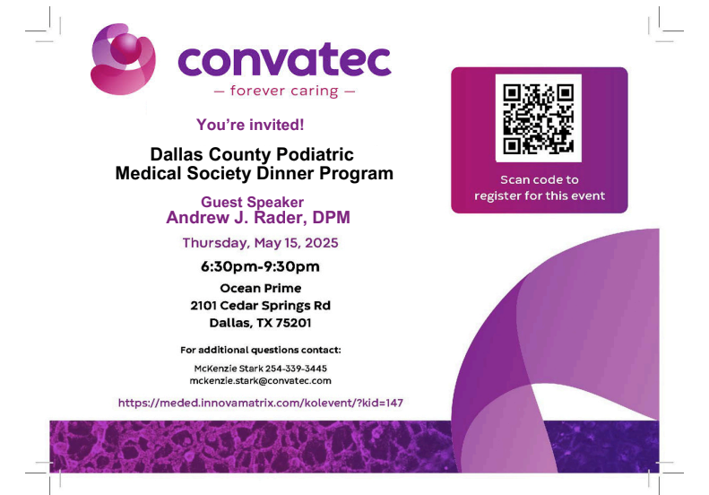 Dallas County Podiatric MS Dinner Program