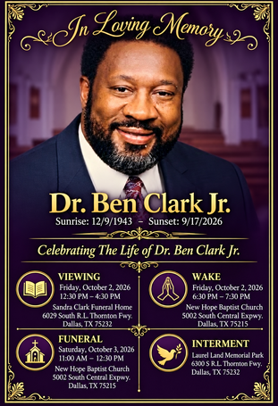 Clark Jr. Ben Obit Cleaned